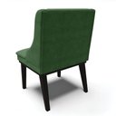Ver imagem 5 de Cadeira de Jantar Liz Suede Verde Base Fixa Madeira Preto - D’Rossi
