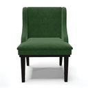 Ver imagem 3 de Cadeira de Jantar Liz Suede Verde Base Fixa Madeira Preto - D’Rossi