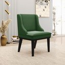 Ver imagem 2 de Cadeira de Jantar Liz Suede Verde Base Fixa Madeira Preto - D’Rossi