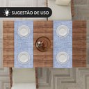 Ver imagem 7 de 1 Caminho Trilho Mesa Impermeável Pvc Florença Azul C 42x140