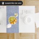 Ver imagem 6 de 1 Caminho Trilho Mesa Impermeável Pvc Florença Azul C 42x140