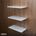Ver imagem 6 de Kit 3 Prateleiras 40x20 Decoração Suporte Invisivel - Branco