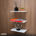 Ver imagem 7 de Kit 3 Prateleiras 40x20 Decoração Suporte Invisivel - Branco