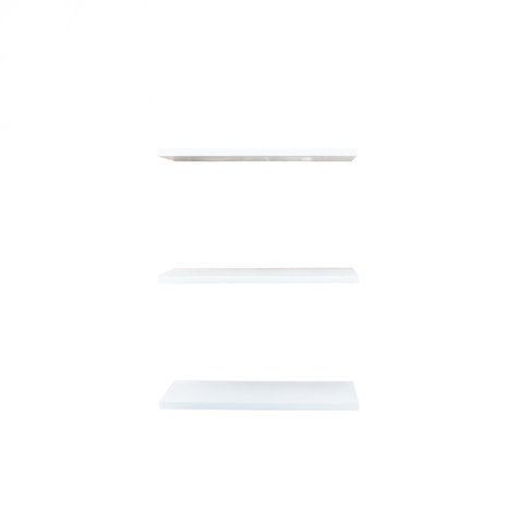 Kit 3 Prateleiras 40x20 Decoração Suporte Invisivel - Branco