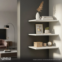 Ver imagem 4 de Kit 3 Prateleiras 40x20 Decoração Suporte Invisivel - Branco