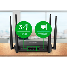 Roteador Wifi 5 Wireless Intelbras Wi-Force GF1200 Dual Band 2,4GHz E 5GHz Gigabit Plano Acima 100 M - 7