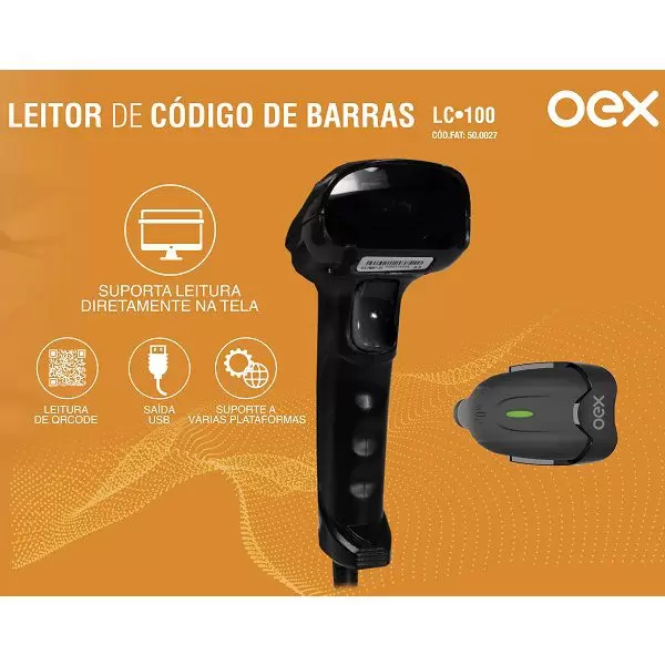 LC100 LEITOR DE CODIGO DE BARRA E QRCODE - 2