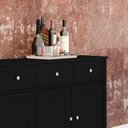 Ver imagem 5 de Aparador Buffet Bar 4 Portas 4 Gavetas 154cm x 78,8cm Dalila Preto
