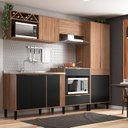 Ver imagem 1 de Cozinha Modulada 3 Peças 1 Paneleiro 2 Portas 1 Balcão 1 Armário Aéreo 2 Portas Karen Moveis Sul