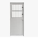 Ver imagem 2 de Porta de Alumínio Lambril 210x80cm Lado Esquerdo Postigo Hale Esquadrias