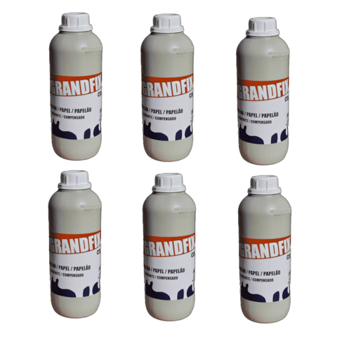 Cola Branca Extra Pva Super Forte Grandfix 1kg Caixa 6un