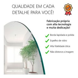 Espelho Decorativo Lapidado Redondo 80cm - 6