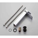 Ver imagem 2 de Torneira Cascata Banheiro Misturado Piat6006a Alta Prata Luuk young