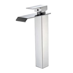 Torneira Cascata Banheiro Misturado Piat6006a Alta Prata Luuk young - 1