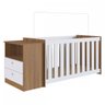 Kit Quarto Bebê Berço Cômoda Linha Aconchego 171,5cm Nogal Manchester La006 Completa Móveis - 2