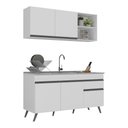 Ver imagem 3 de Armário de Cozinha Compacta Veneza Multimóveis MP2142.964 Branco/Preto