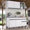 Armário de Cozinha Compacta Veneza Multimóveis MP2142.964 Branco/Preto - 2