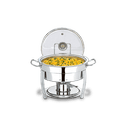 Ver imagem 1 de Rechaud Redondo Brinox Savoy 5 Litros 31 X 43 Cm Aço Inox