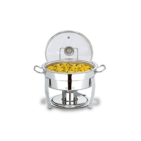 Rechaud Redondo Brinox Savoy 5 Litros 31 X 43 Cm Aço Inox