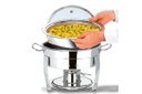Ver imagem 3 de Rechaud Redondo Brinox Savoy 5 Litros 31 X 43 Cm Aço Inox