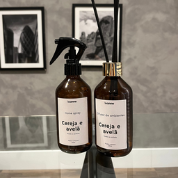 Kit Home Spray e Difusor de Ambientes Cereja e Avelã Vidro 200ml - 2