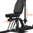 Ver imagem 7 de Estação Musculação Agachamento Supino Puxada Remada Yangfit