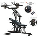 Ver imagem 3 de Estação Musculação Agachamento Supino Puxada Remada Yangfit