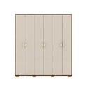 Ver imagem 2 de Guarda Roupa 6 Portas Uruguai Imbuia Fendi