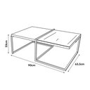 Ver imagem 5 de Conjunto 3 Mesas Decorativas Estilo Industrial BP 15mm Demolição - Desk Design