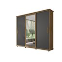 Ver imagem 3 de Guarda Roupa Casal com Espelho 3 Portas 4 Gavetas Espanha