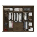 Ver imagem 2 de Guarda Roupa Casal com Espelho 3 Portas 4 Gavetas Espanha