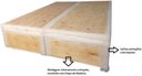 Ver imagem 5 de Cama Báu Box Base Casal Bipartido Suede Marrom