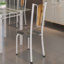 Ver imagem 2 de Kit 4 Cadeiras Tubulares Júlia Branco/Pérola/Riscas
