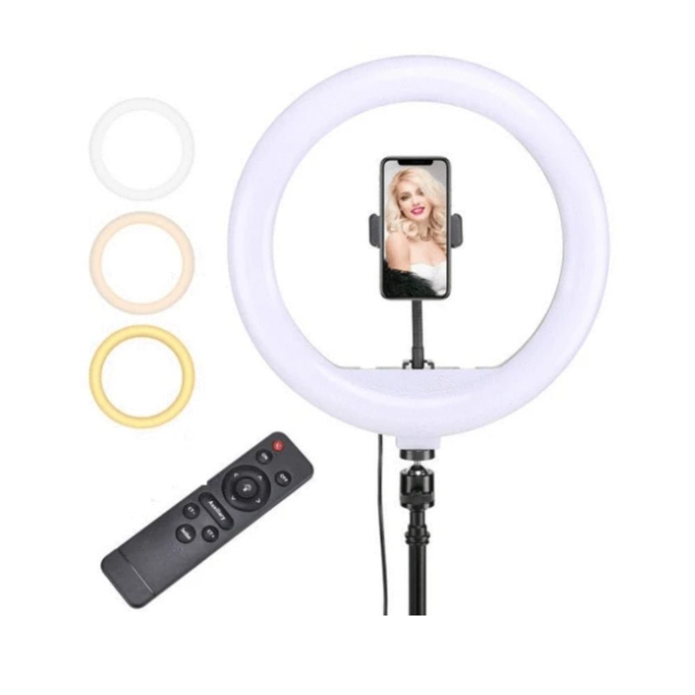 Ring Light Pro 18 Polegadas (46 CM) com Botões Touch Screen Tripé 2M Ajustável Suporte para - 7