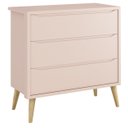 Ver imagem 1 de Cômoda Gaveteiro Théo New Rosa Fosco com Natural - MoveisAqui