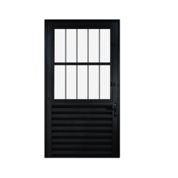 Porta de Alumínio Lambril 210x80cm Lado Esquerdo Postigo Hale Esquadrias - 4
