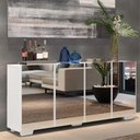 Ver imagem 3 de Aparador Buffet com Espelho Multimóveis Vegas com 4 Portas FG3560 Branco