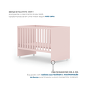 Ver imagem 4 de Berço Mini Cama 3 em 1 Americano 100% MDF Helena