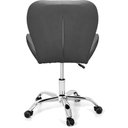 Ver imagem 4 de Cadeira Slim Office Estofada Base Giratória Cromado