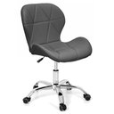 Ver imagem 1 de Cadeira Slim Office Estofada Base Giratória Cromado