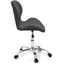 Ver imagem 3 de Cadeira Slim Office Estofada Base Giratória Cromado