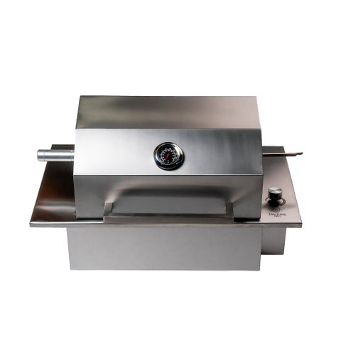 Churrasqueira Elétrica Premium Inox - com Tampa Abafadora Inox 304 | 127V