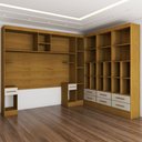 Ver imagem 4 de Guarda-roupa Modulado 9 Portas 8 Gavetas Maestro Cinamomo/off White - Panorama Móveis