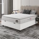 Ver imagem 1 de Cama Box Baú Colchão Casal Espuma D33 Vangogh Pillow Top 138x188x70cm Hellen