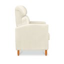 Ver imagem 5 de Poltrona Amamentação Reclinável Gisele - Poltrona Confortável para Leitura e Descanso - Bege