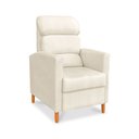 Ver imagem 3 de Poltrona Amamentação Reclinável Gisele - Poltrona Confortável para Leitura e Descanso - Bege