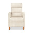 Ver imagem 4 de Poltrona Amamentação Reclinável Gisele - Poltrona Confortável para Leitura e Descanso - Bege