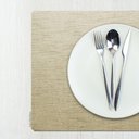 Ver imagem 4 de 8 Jogo Americano Juta Areia - Impermeável Limpa Facil Pvc