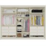 Guarda Roupa 6 Portas Ripadas Potente com Espelho 100% Mdf Off White - Móveis Europa - 3