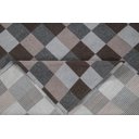 Ver imagem 3 de Par de Tapetes Jacquard Antiderrapante Cozinha Banheiro Quarto Sala Estampa Geométrica:tabuleiro Beg